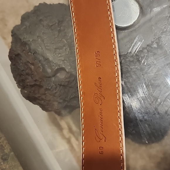 WHITE PYTHON SHARI'S PLACE BELT - Picture 3 of 10